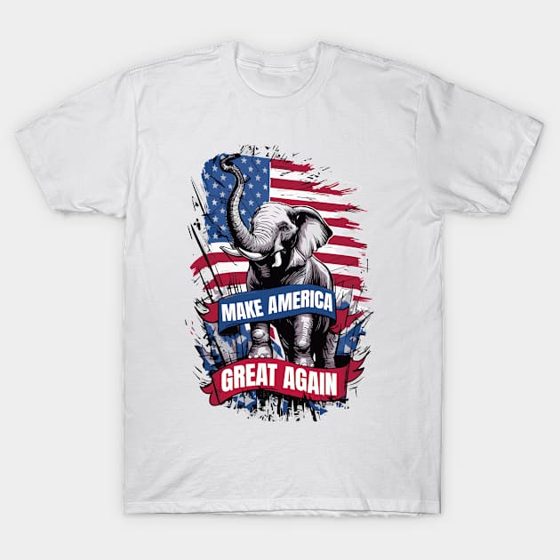 Make America Great Again - MAGA T-Shirt by BobaTeeStore